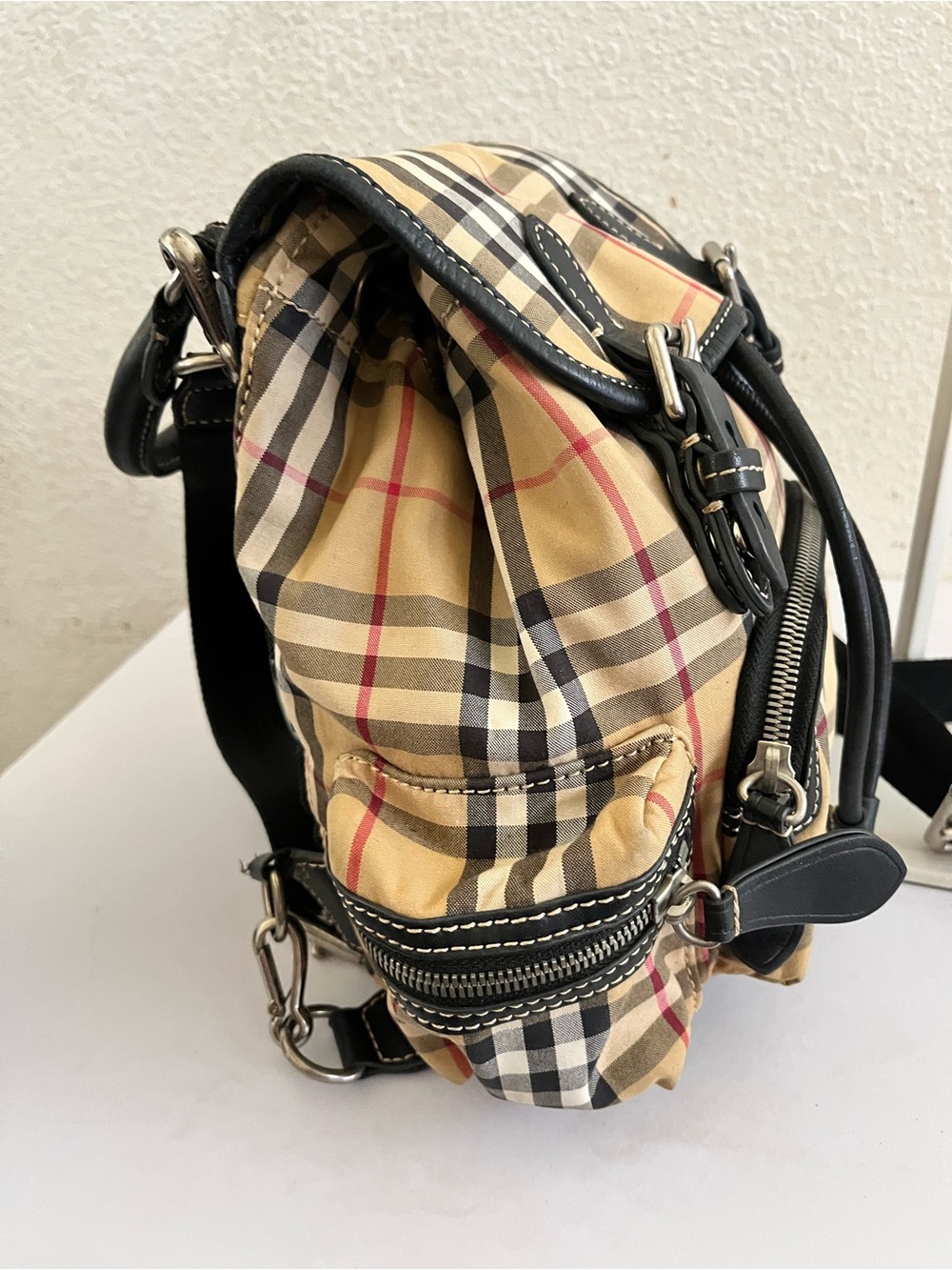 Burberry check small backpack - Picture 13 of 14